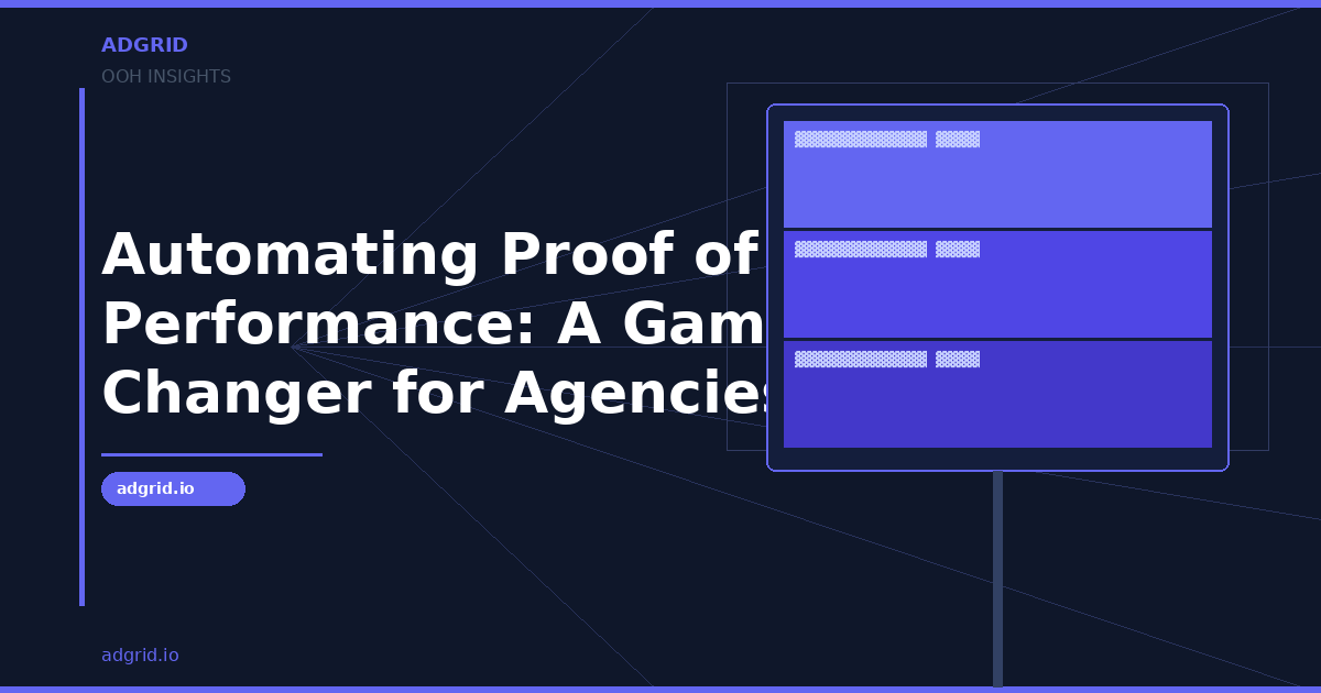 Automating Proof of Performance: A Game Changer for Agencies