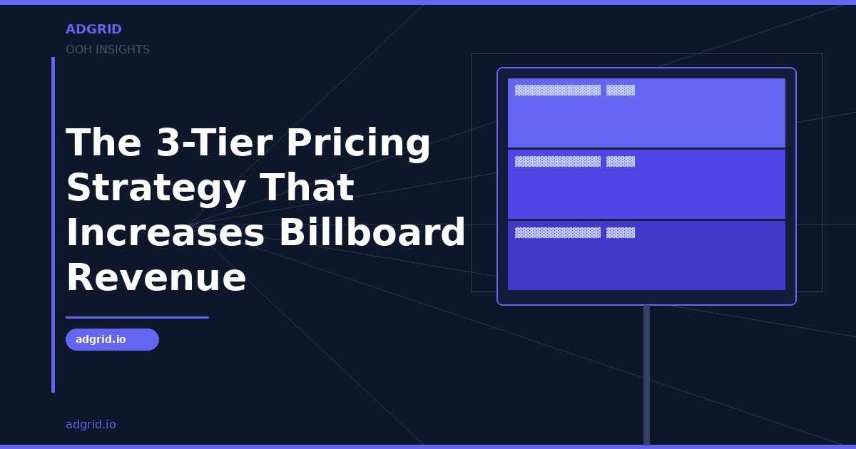 The 3-Tier Pricing Strategy That Increases Billboard Revenue