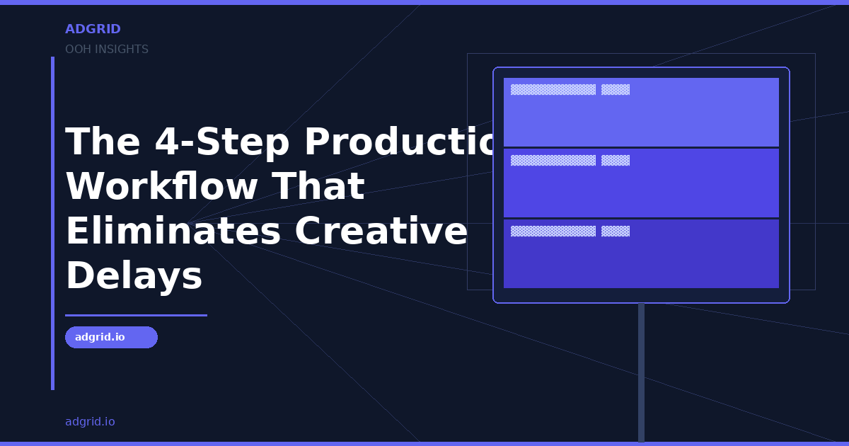 The 4-Step Production Workflow That Eliminates Creative Delays