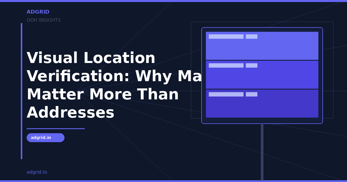 Visual Location Verification: Why Maps Matter More Than Addresses